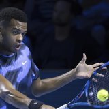 Giovanni Mpetshi Perricard a décroché le deuxième titre de sa carrière à Bâle. KEYSTONE/AP/Georgios Kefalas